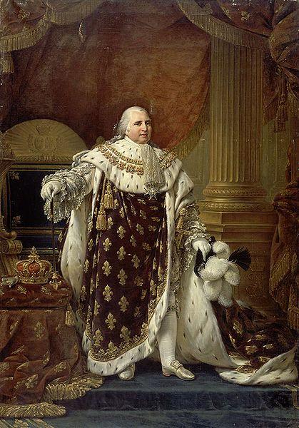 antoine jean gros Portrait of Louis XVIII in his coronation robes